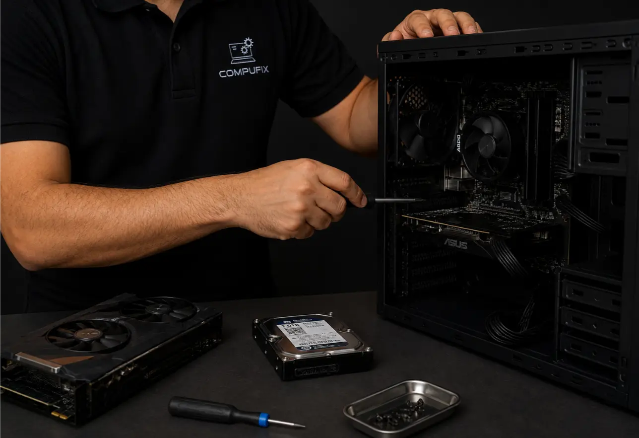 Servicio de mantenimiento interno de PC